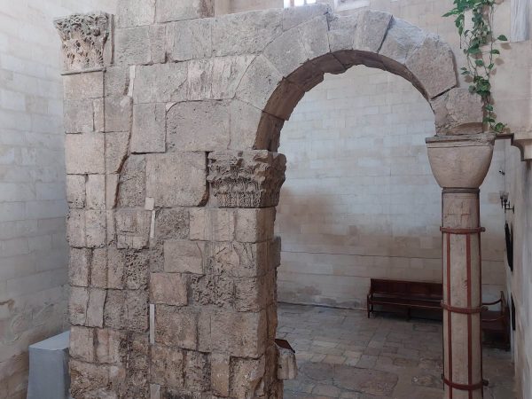 Gate to the Forum of Hadrian (originally 2 nd century CE) exhibited inside the Alexander Nevsky church in the church of the Holy Sepulchre, Jerusalem. (Photo by M. van den Berg)
