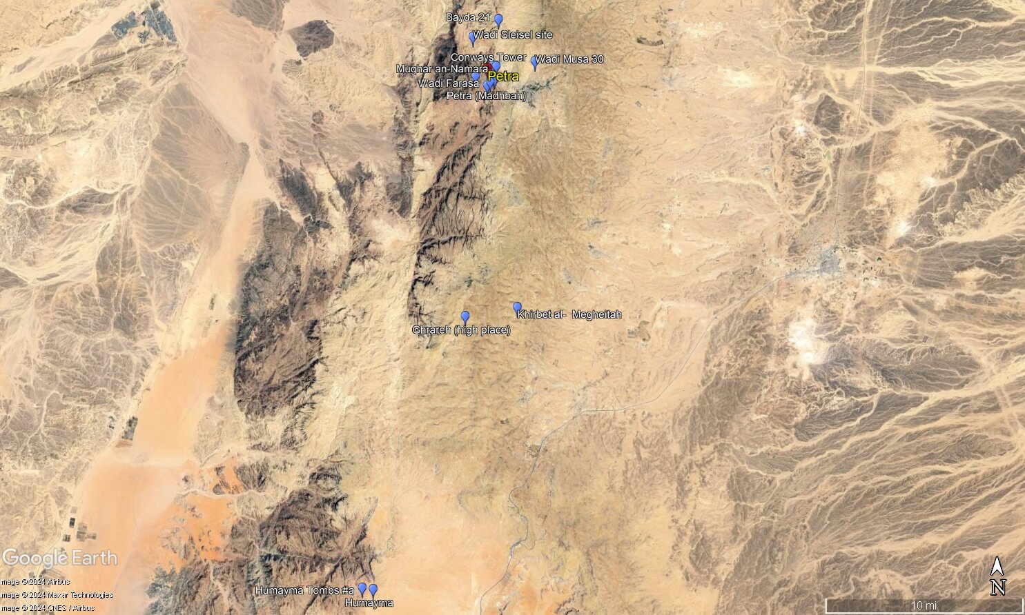 Figure 2 Map of sites explored during the 2024 feasibility survey.