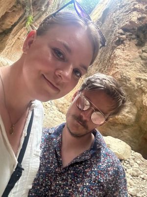 Photo 5: Myself and my partner Mariah (another member of the excavation) on a weekend excursion to the Titus Tunnel Aquaduct in Hatay.