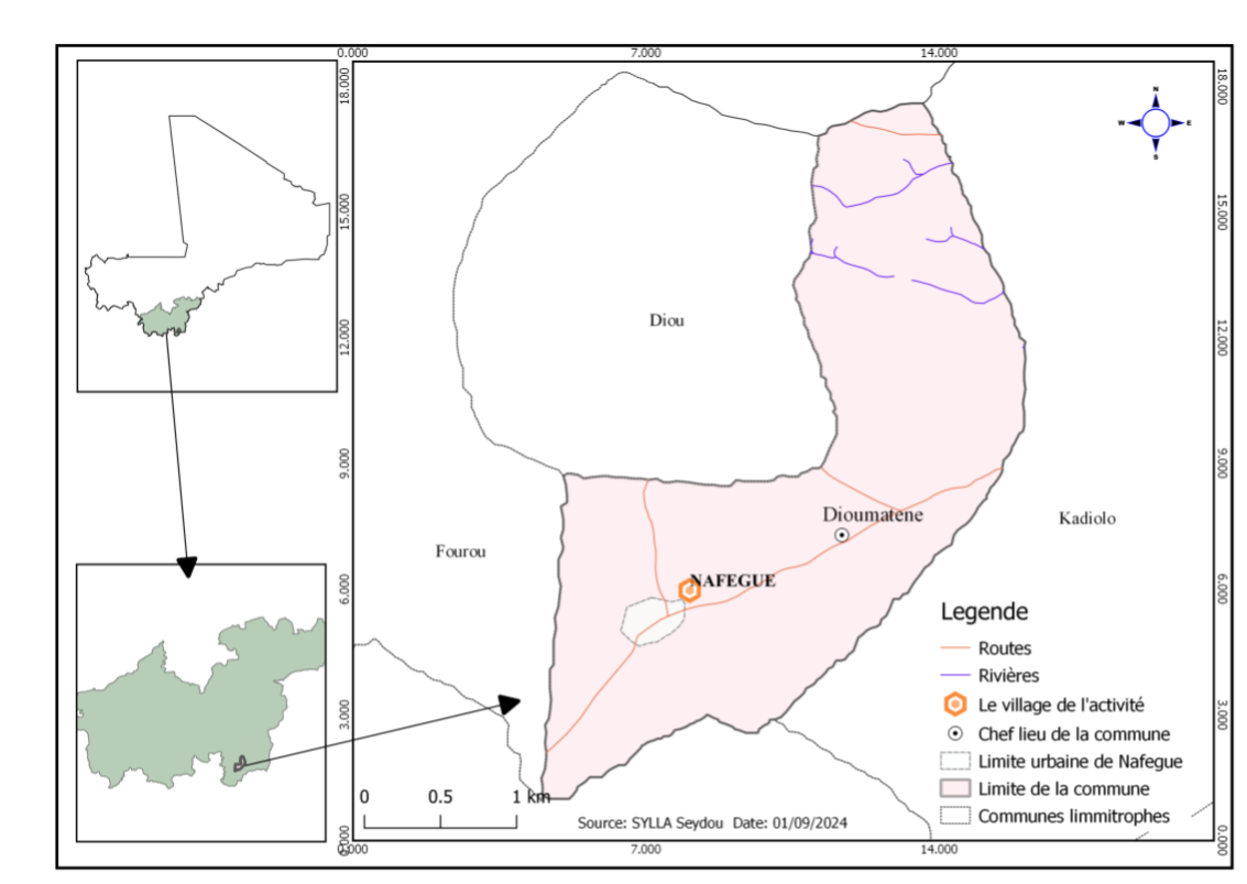 The location of Nafégué. Photo Credit: AESPAT.