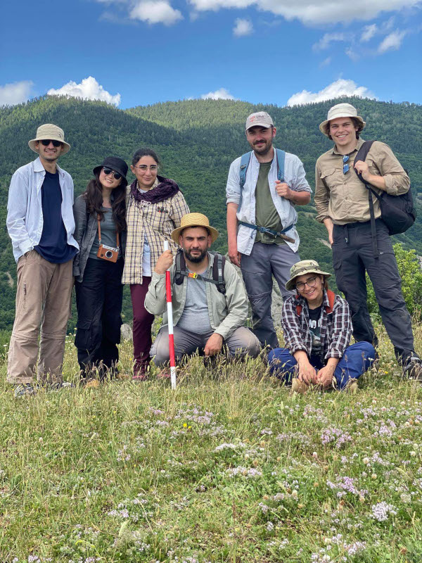 The expedition team for rescue excavations of a chalcolithic settlement in southwest Georgia.